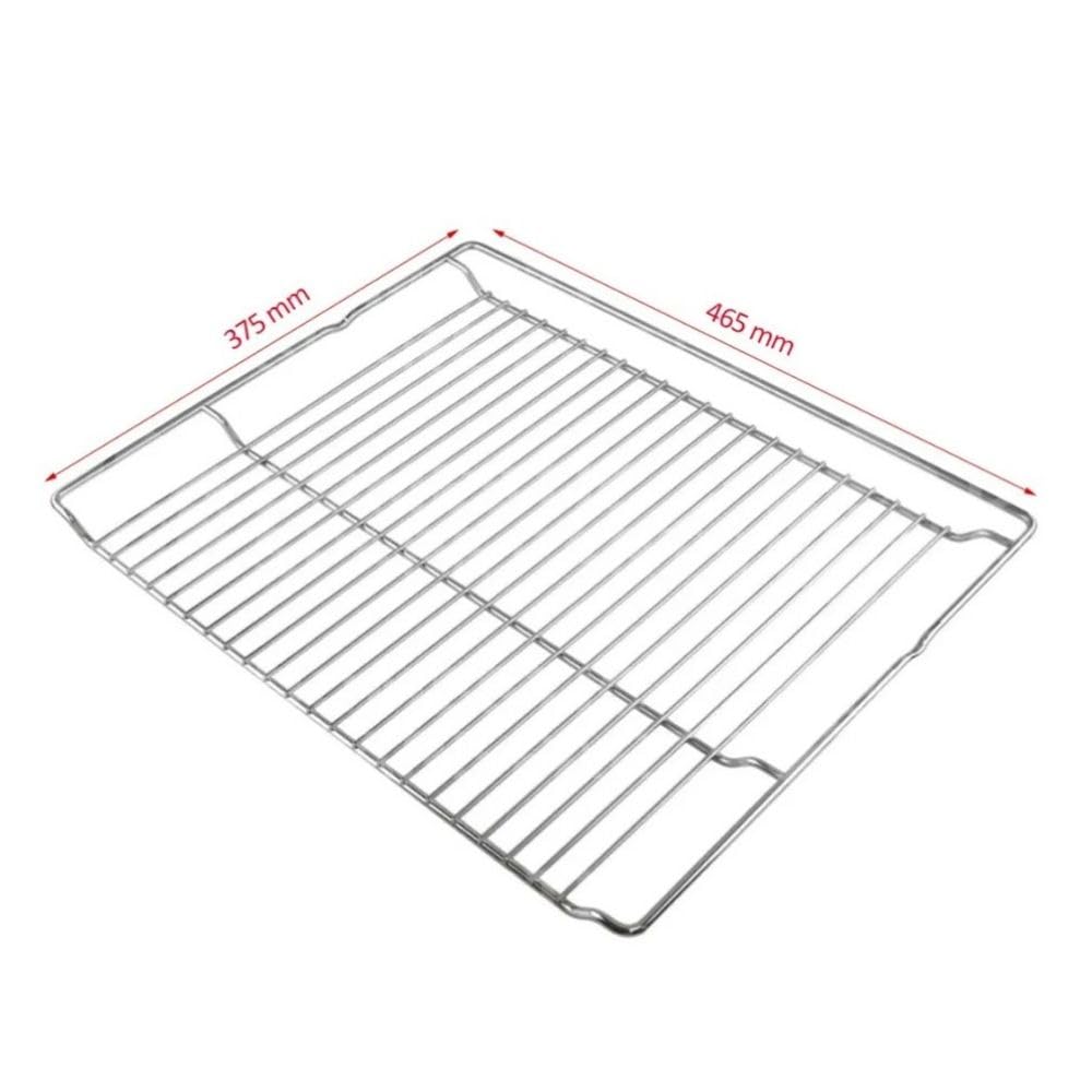 Universal Backofenregal & Emaille Backblech Set 465 x 375 mm, Ersatz Backofen Grillrost und Backblech für Backöfen, 2-teiliges Kochset