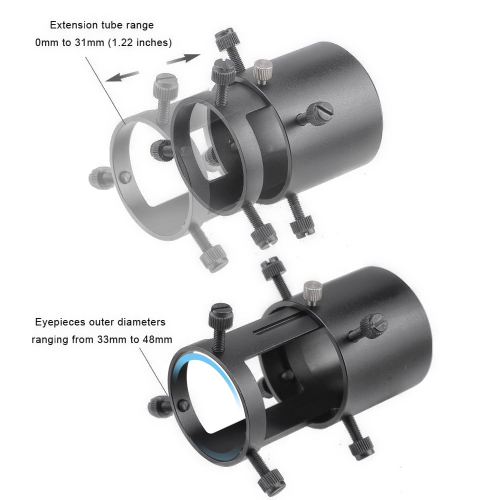 Adaptador de cámara de alcance para Canon DSLR, anillo en T incluido