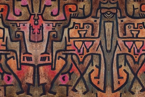 Impression d'art Paul Klee Sorcières de la forêt, toile haut de gamme 60x90cm