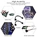 XMSJSIY 4 Pin IDE Y Splitter Adapter Connecter Cable 4 Pin IDE Male to Dual Female Power Supply Extension Cable-23cm/9inch 2 pcs