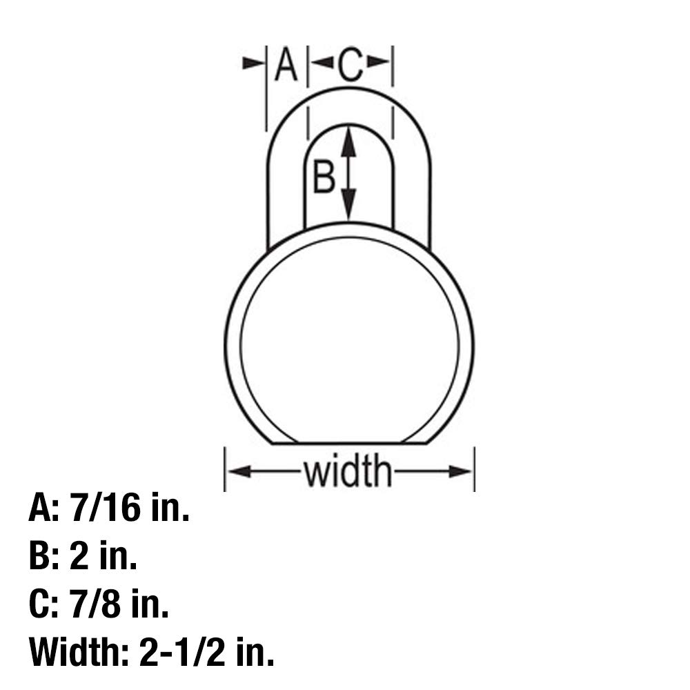 Master Lock 930DLHPF Solidna metalowa kłódka, uchwyt 5,1 cm