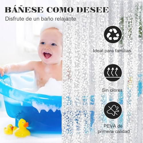 La Mejor comparativa de Cortinas para Baño antimoho favoritos de las personas. 20 Imagen adicional