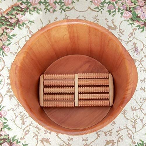 Spa de pies de madera con masajeador y cover miniatura 2