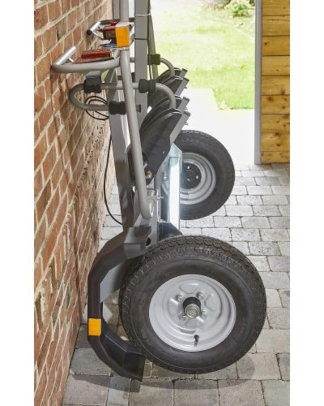 Mottez A144V4ELEC - Portabicicletas para 4 bicicletas eléctricas con enganche de remolque