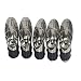 EsmartD 5 PCS / Set Stainless Steel Bottles Wine Aerating Spout and Pourer with Stopper - Liquor Bottle and Wine Gift Set --- Small Unique for Air Decanter and Aerator
