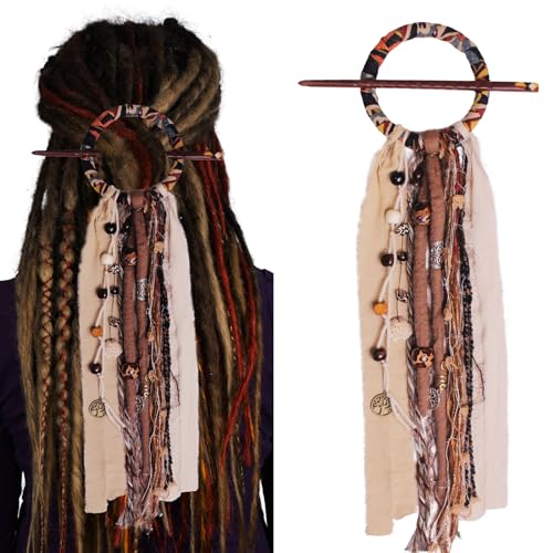 Dreadlock Hair Ties Khaki