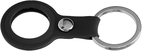 Miniatura 7 de Yunir Buscador de artículos, marco de silicona antipérdida para llavero, cubierta protectora de piel para recién buscador de teléfonos (negro)