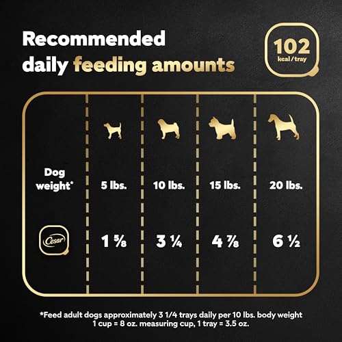 Image of Cesar Loaf & Topper in Sauce Wet Dog Food, Rotisserie Chicken Flavor with Bacon & Cheese, Wet Food for Dogs, 3.5 oz Easy Peel Trays, 24 Count (Pack of 2)