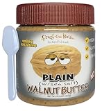 Crazy Go Nuts Walnut Butter Plain with Sea Salt - Walnut Spread, Keto, Vegan, Low Carb, Gluten Free Superfood...
