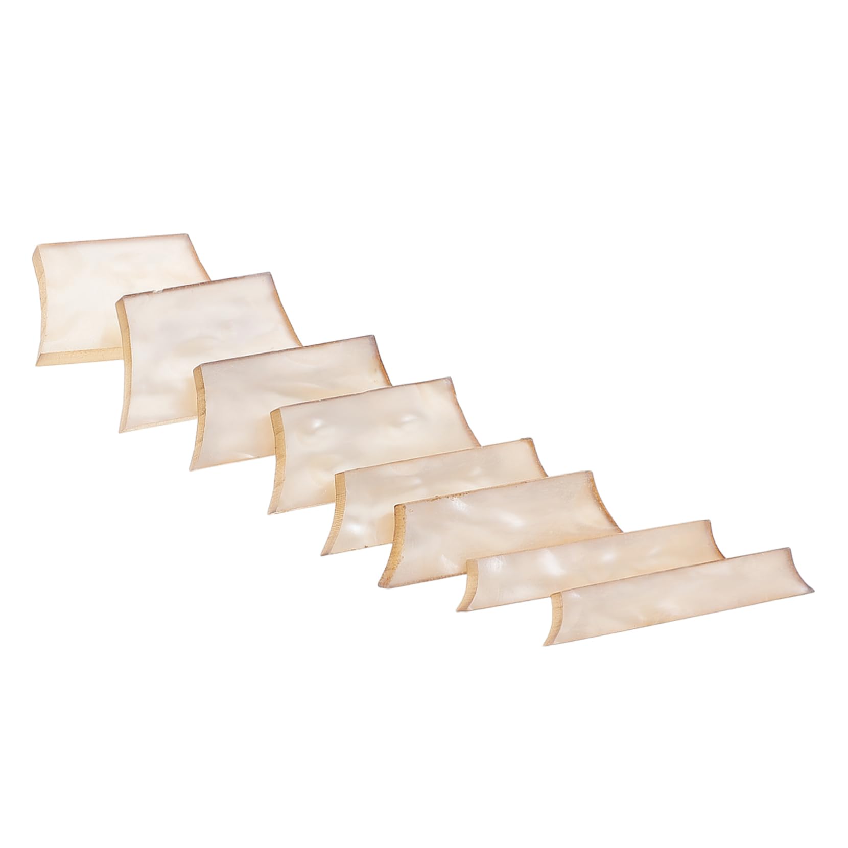 ibasenice Acoustic Guitar Fretboard Parts 9pcs Shell Inlay Dots Electric Bass Accessories Kit Easy Install