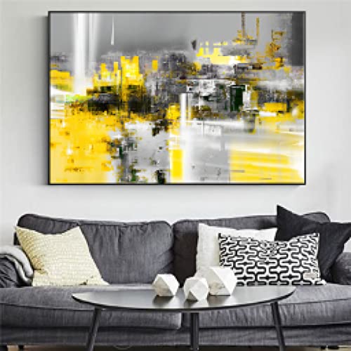 Affiches graffiti abstrait jaune avec impression haute définition - 5