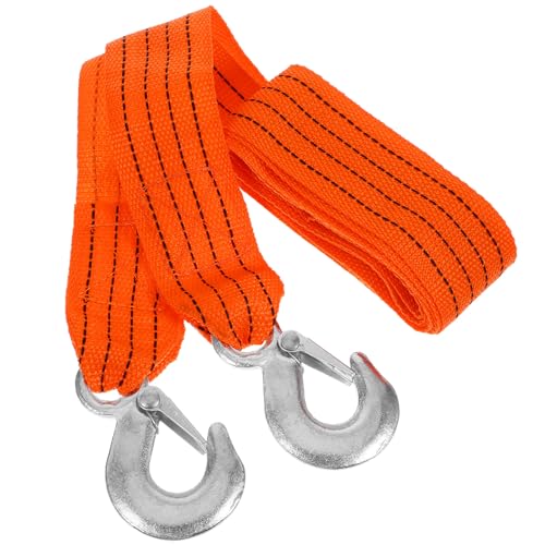 Mikinona Cinghia Di Traino Per Auto Da 3 Metri 3 Tonnellate Con Gancio Resistente Fune Di Traino Fluorescente Per Soccorso Veicoli Per Automobili e Camion