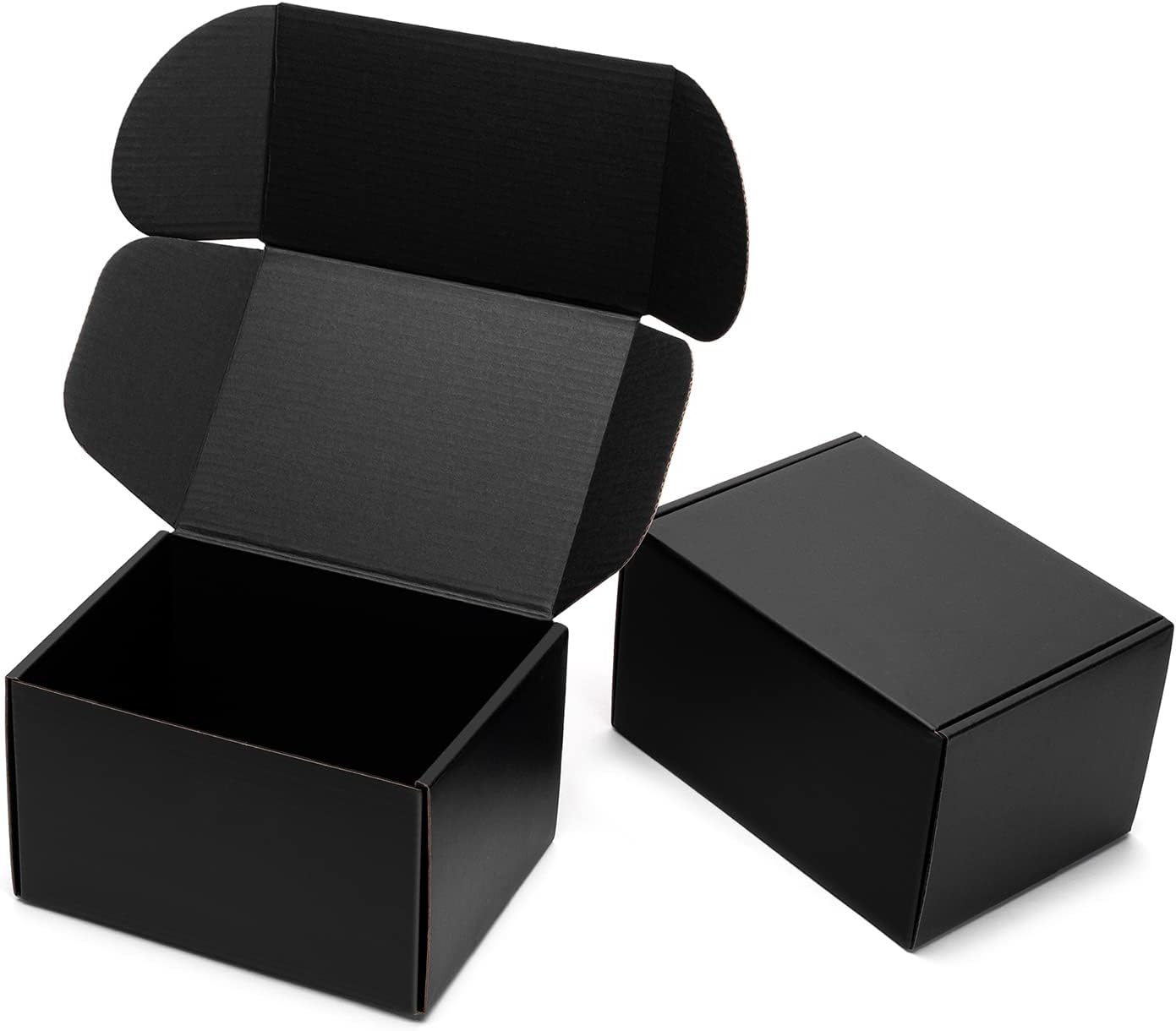 Timirog 7x5x4 Inches Black Shipping Boxes 25 Pack