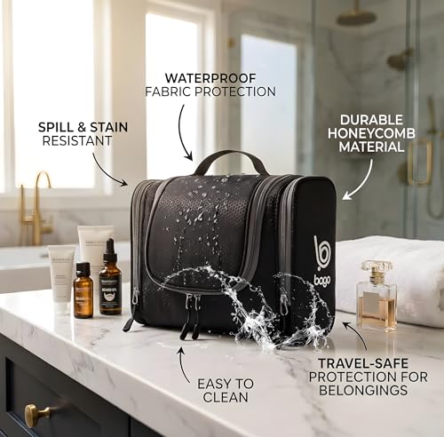 Bago Hanging Travel Toiletry Bag for Men and Women
