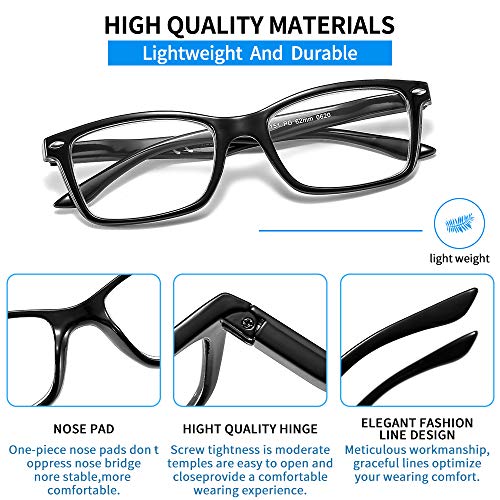 Suertree Confezione da 3 occhiali da lettura