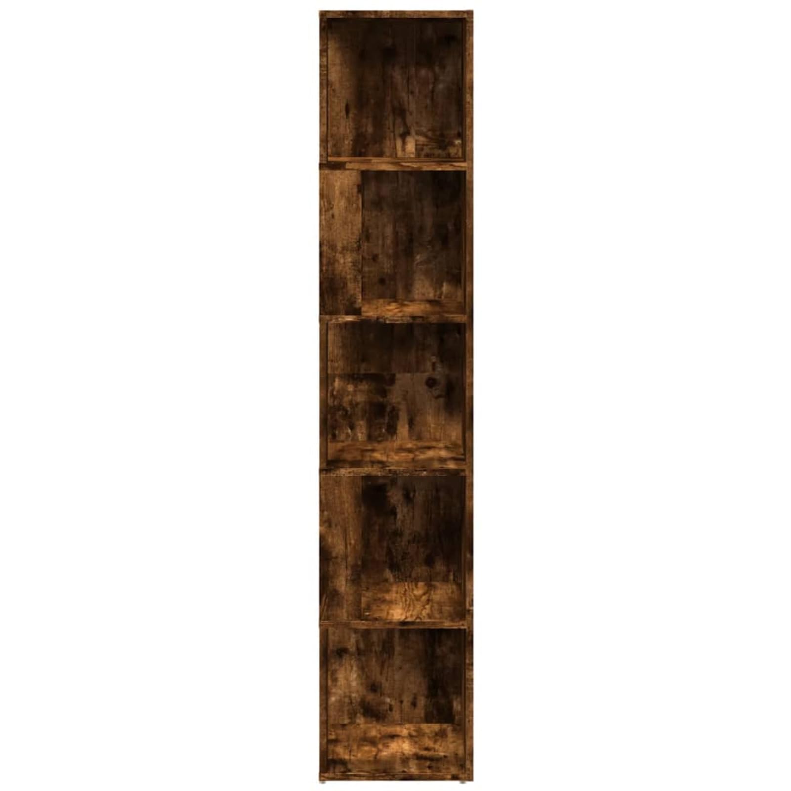 ARKEM Armoire d'angle Chêne fumé 33x33x164,5 cm Bois d'ingénierie,Armoire d'angle,Meuble de Rangement,Armoire de Rangement