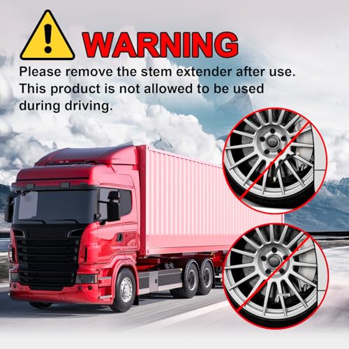 Image of 12 inch Tire Valve Extension, Tire Valve Stem Extension with 90 Degree Valve Extender for Car Truck Motorhome Trailer RV
