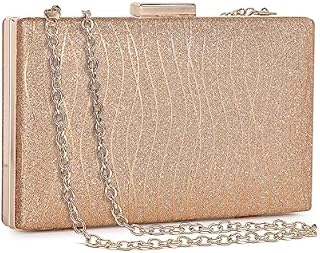 BAIGIO Glitter Clutch Evening Bags for Women Formal Bridal Wedding Clutches Purse Prom Cocktail Party Handbags