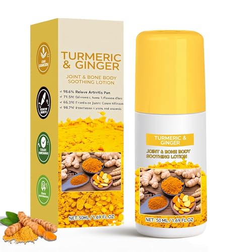 Turmeric & Ginger Arthri-tis Pa-in Relief Cream – Joint Relief Cream for Arthri-tis, Muscle and Knee Pa-in, Deep Massage for Neck, Back, Hands – Non-Greasy, Fast Absorbing (1PC)