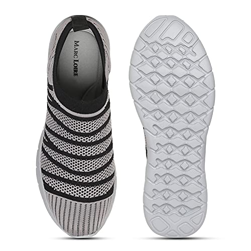 Image of Marc Loire Women's Lightweight Athleisure Knitted Active Wear Slip-On Sneaker Shoes for Sports, Athletics and Walking