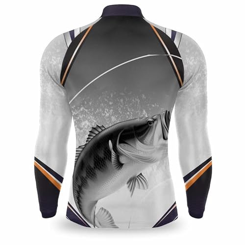 Camiseta de Pesca Masculina Proteção UV 50 Solar Duarte Fisher Camisa De pescaria Gênero:Masculino;C