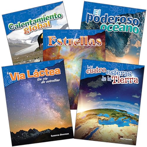 Teacher Created Materials 29613 Earth And Space Science Grade 5 Spanish: 5-Book Set cover