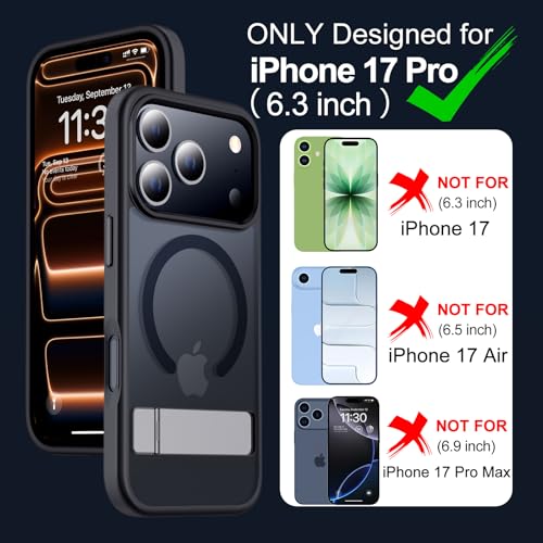xiwxi for iPhone 17 Pro Case with Kickstand,[Magsafe-Compatible] Black by xiwxi - Used condition - Image 2