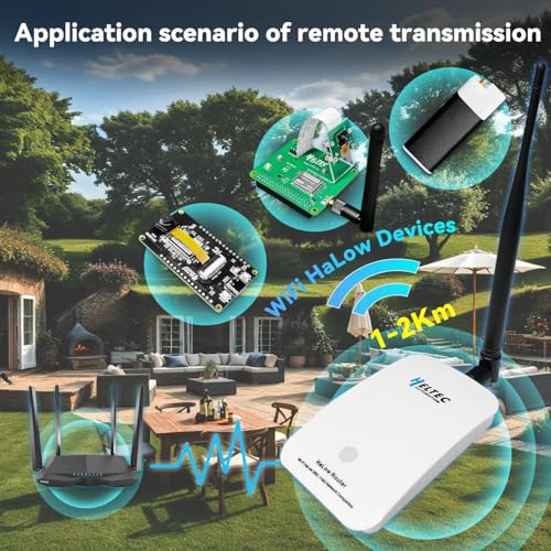 Heltec Wi-Fi HaLow Dongle Wireless Bridge 802.11ah Network Booster Long Range Wireless Access Extender Ethernet Bridge Repeater (STA+HT-H7608) - Thumbnail 5