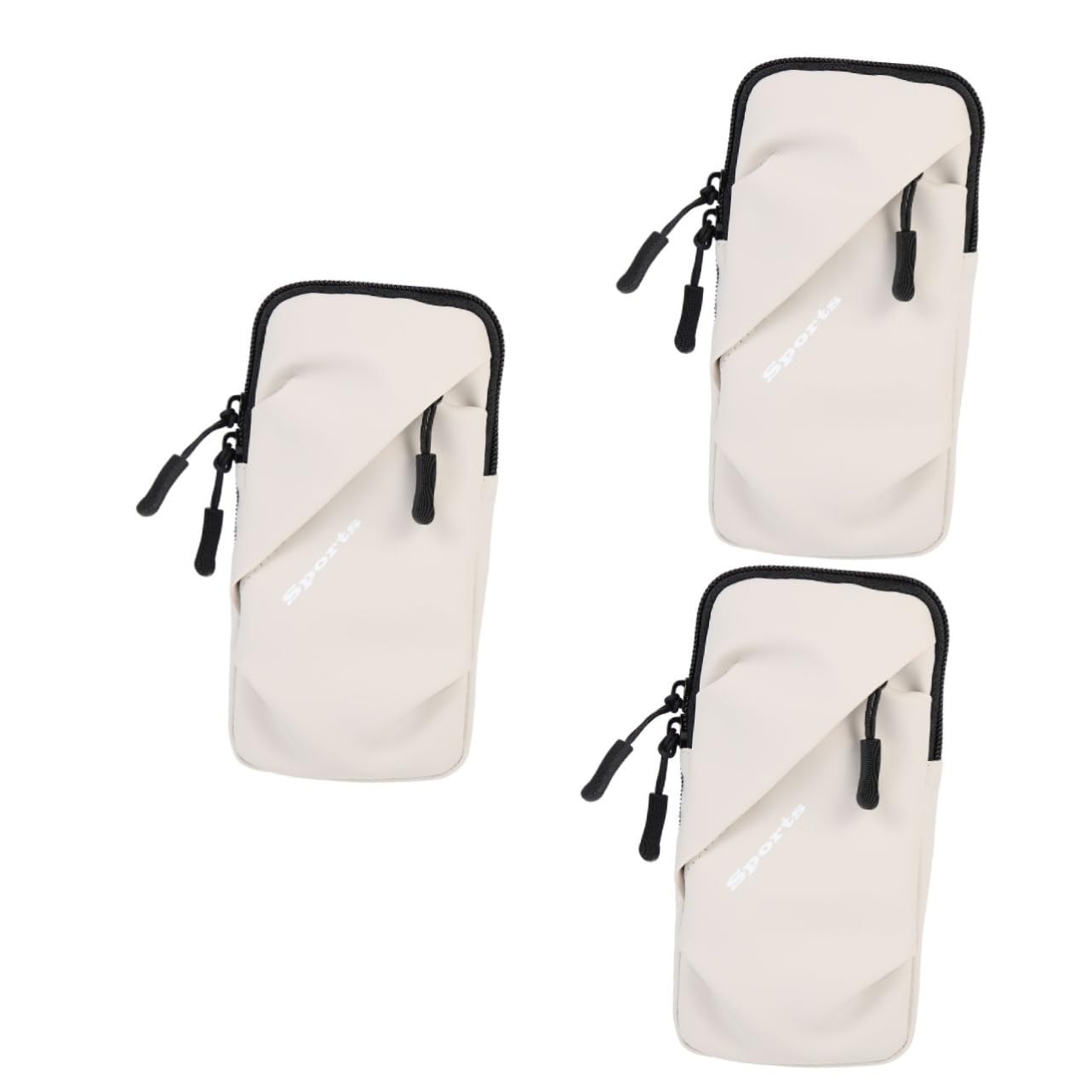 Housoutil 3 Piezas De Transpirable para Teléfono Correa para Correr Bolsa para El Brazo con Cremallera