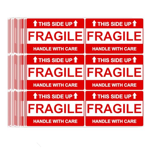 210 Pcs Fragile Stickers, 3x5 Inch Fragile Labels for Shipping, Strong Adhesive Handle with Care Stickers for Shipping