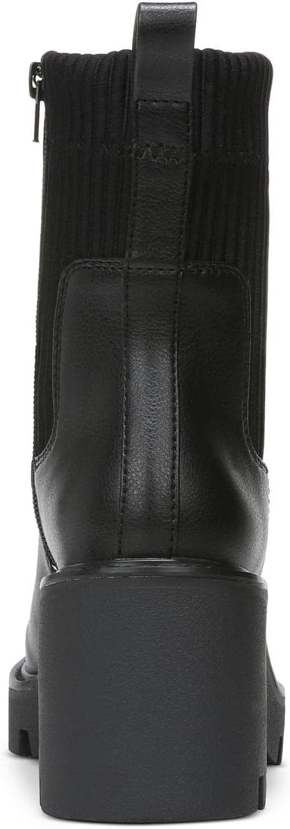 Bar III Womens Versuz Leather Ankle Ankle Boots Black 9.5 Medium (B,M)