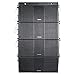 Sound Town ZETHUS 4 x Dual 10” Line Array Loudspeaker System with Titanium Compression Drivers, Full Range/Bi-amp Switchable, Flying Bracket Included, Live Sound, Church and School (ZETHUS-210BX4)