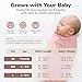 Mama Cheetah Preemie Swaddle Sack, Organic Swaddle Sleep Sacks for Preemies, Preemie Swaddling Blanket Wrap for Baby Girl 4-7 lbs, Newborn Essentials, 3-Pack, Grey