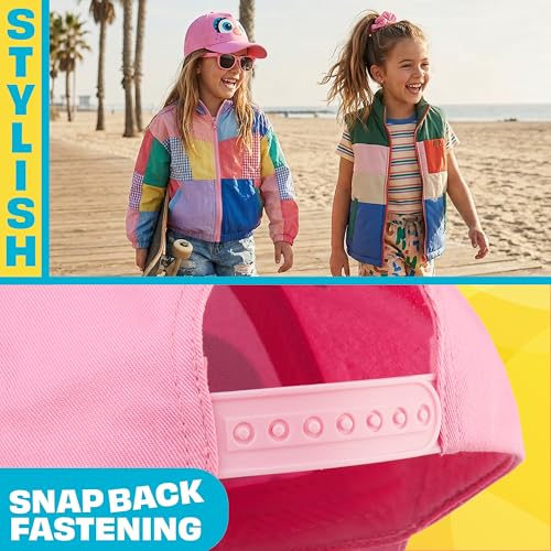 Get Trend Sesame Street Girls Baseball Cap, UV Protection Sunglasses & Soft Scrunchies, 3 Pc Set Adjustable Snapback, 5-10 Y (Pink Sesame Street) by Get Trend - Used condition - Image 3