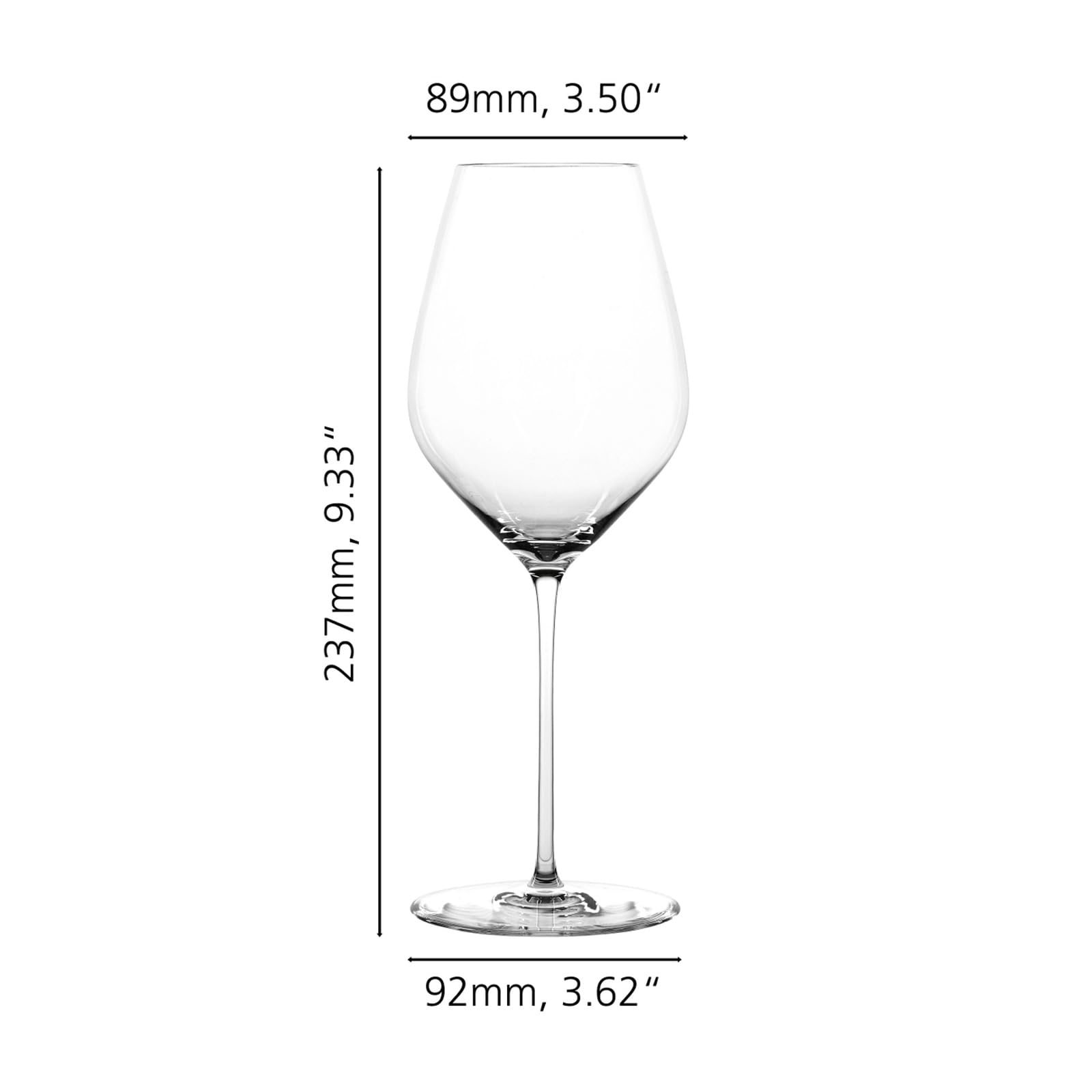 Spiegelau 6-teiliges Universalgläser-Set, Weingläser, Kristallglas, 510 ml, Hi-Lite