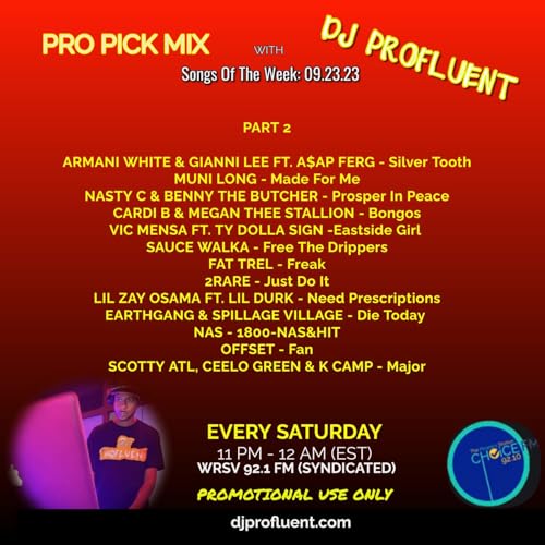 Clean Hip Hop Mix_ Vol 36-9-23-2023_Part 2 Feat Music By [Armani White, Fat Treal, Lil Zay Osama, Earthgang, Scotty ATL]