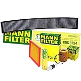 Mann Oil Air Carbon Cabin Fuel Filter Service Kit For BMW E36 E46 3 Series