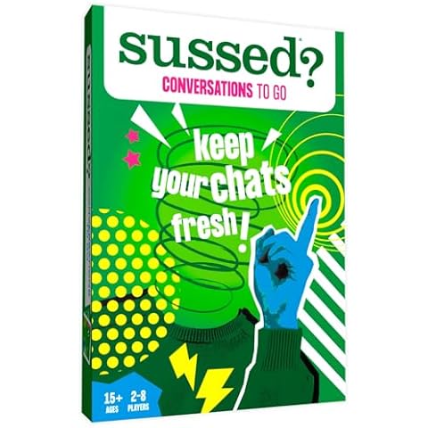 SUSSED Lighthearted Conversation Cards - 231 Questions for Friendships, Couples, Co-Workers and More - Adults & Teens Ages 15+ - Icebreaker, Gift & Stocking Stuffer Cover