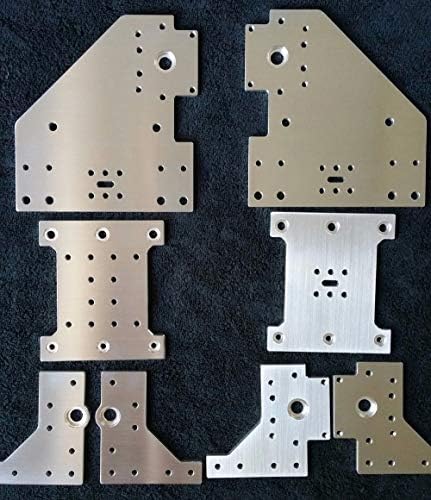 Xligo Blurolls Set of 8 Aluminum Gantry Plates kit for Kyo's Sphinx CNC Machine Kyo Sphinx DIY CNC Aluminum Plate Set