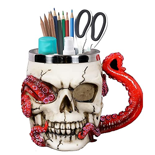 Taza Calavera Pulpo Acero Inoxidable 13oz miniatura 5