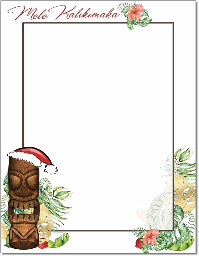 Mele Kalikimaka Letterhead Laser & Inkjet Printer Paper (100 Sheets)