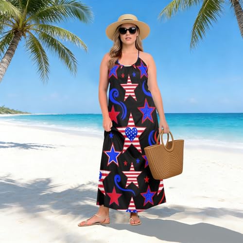 Robe caraco patriotique dos nu décontractée taille M