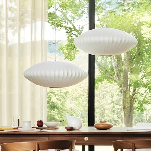 Lámpara colgante moderna E27 de forma plana ajustable para techo interior 5
