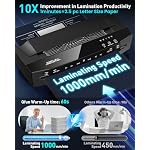 Qfun 3-10 Mil Thermal Laminator Machine 11x17 Heavy Duty Lamination Machine 4-Roller Commercial Laminating Machine 13 inch for Teacher, Large Laminate Machine with Laminating Sheets for Office School - Image 4