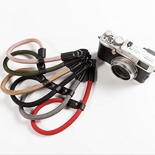 LXH Digital Camera Wrist Strap Handmade Nylon Camera Wristband Strap Compatible with Canon Fujifilm Nikon Sony Olympus(Green)