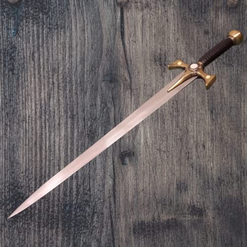 Handmade Stainless Steel Xena Warrior Princess Sword Replica with Leather Sheath
