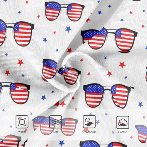 Joisal Designer Girls Underwear Toddler 2t Cotton Little Girl Panties American Flag Lenses White Briefs Underpants3