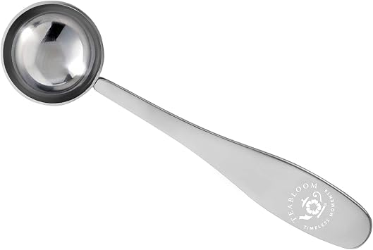 Teabloom Perfect Measure Loose Leaf Tea Spoon - Premium Quality Stainless Steel Tea Scoop Tea Connoisseur's Choice