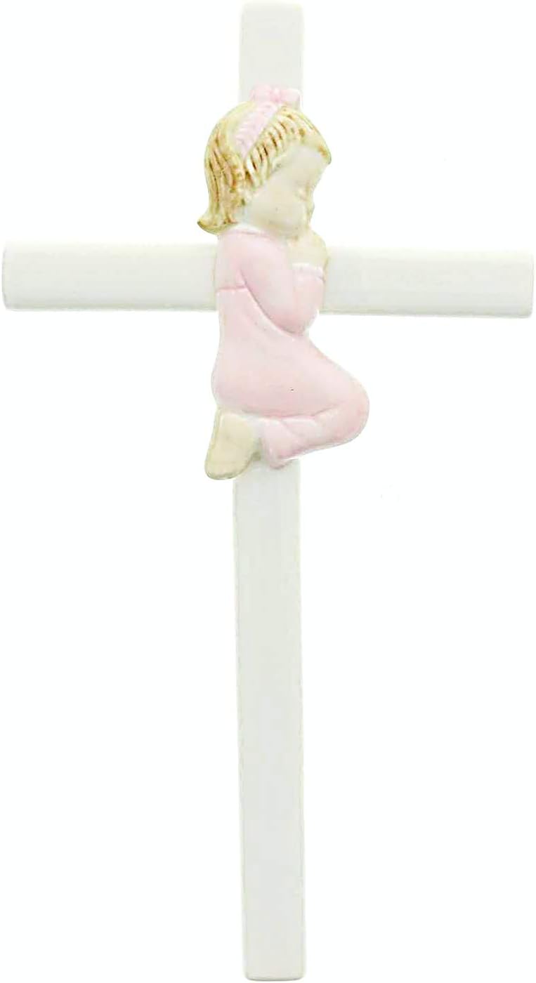 Giftware Inc., Children's Gifts, New Baby, 7.5" H Valencia Praying Girl,Religious, Inspirational, Durable (7x1x2)