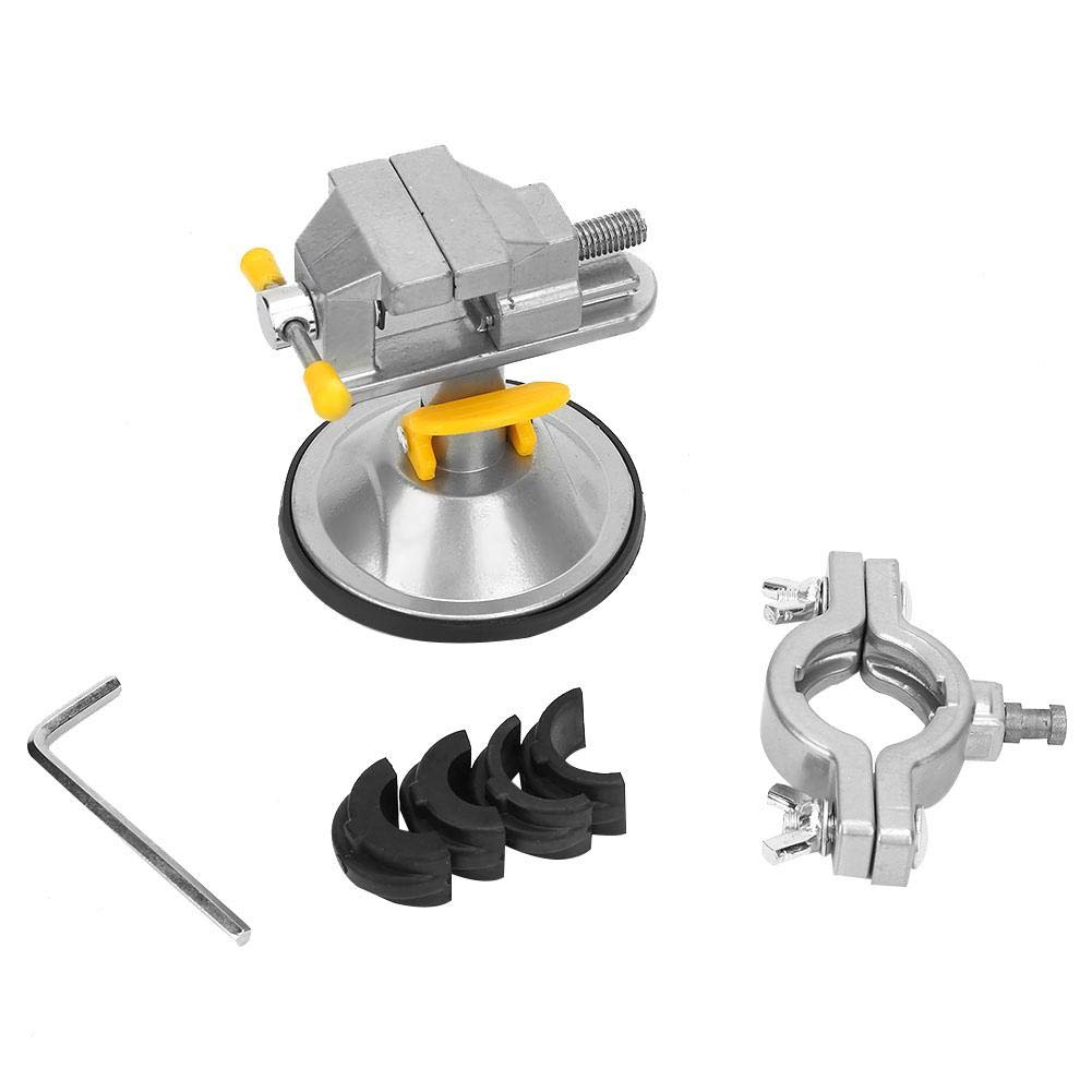 Morsa da Banco - Morsa Rotante a 360 Gradi Mini Morsa da Banco di Lavoro Morsetto Rotante Girevole con Base a Ventosa per la Riparazione di Orologi Elettronica Fare Gioielli